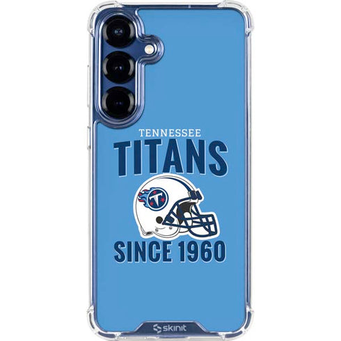 NFL Tennessee Titans Helmet Galaxy S25 Plus Clear Case