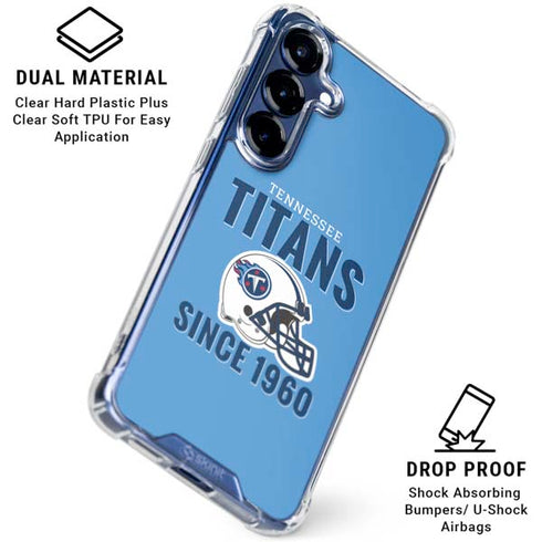 NFL Tennessee Titans Helmet Galaxy S25 Plus Clear Case