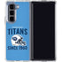 NFL Tennessee Titans Helmet Galaxy Z Fold5 5G Clear Case