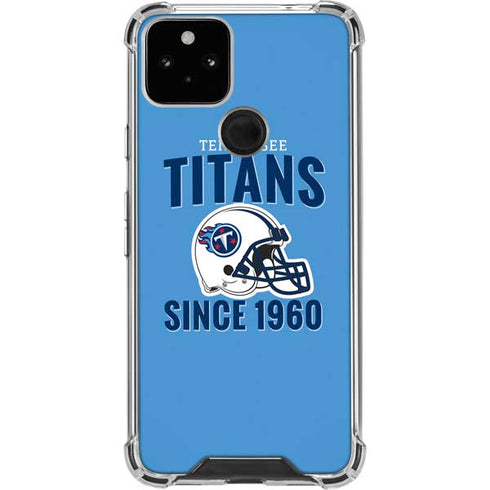 NFL Tennessee Titans Helmet Google Pixel 5 Clear Case