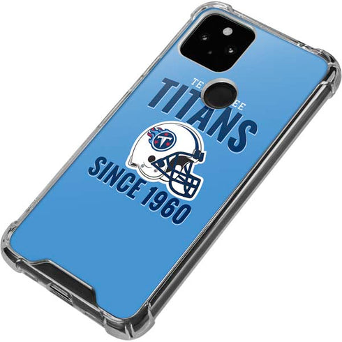NFL Tennessee Titans Helmet Google Pixel 5 Clear Case