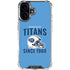 NFL Tennessee Titans Helmet iPhone 16 Plus Clear Case