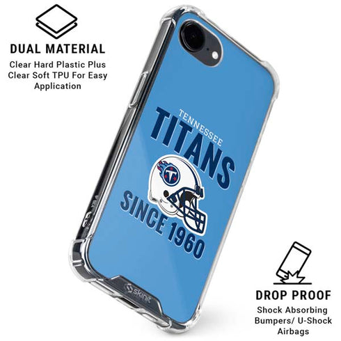 NFL Tennessee Titans Helmet iPhone 16e Clear Case
