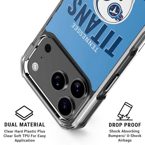 NFL Tennessee Titans Helmet iPhone 18 Pro Clear Case