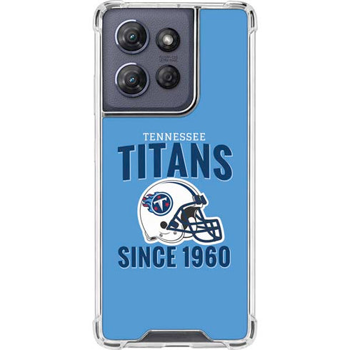 NFL Tennessee Titans Helmet Moto G 5G (2025) Clear Case