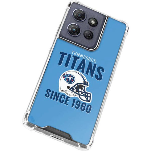 NFL Tennessee Titans Helmet Moto G Power 5G (2025) Clear Case