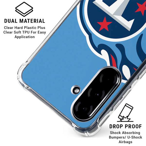 NFL Tennessee Titans Large Logo Galaxy A36 5G Clear Case