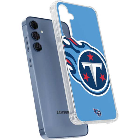 NFL Tennessee Titans Large Logo Galaxy A55 5G Clear Case