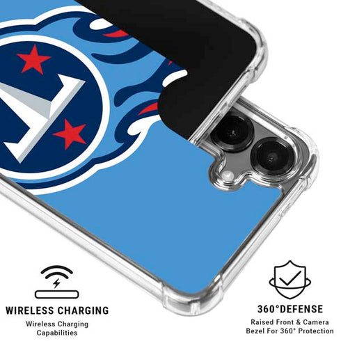NFL Tennessee Titans Large Logo Galaxy S26 Plus Clear Case
