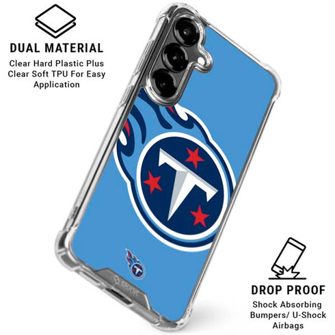 NFL Tennessee Titans Large Logo Galaxy S26 Plus Clear Case