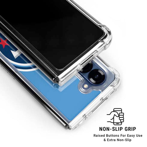 NFL Tennessee Titans Large Logo Galaxy Z Fold7 Clear Case