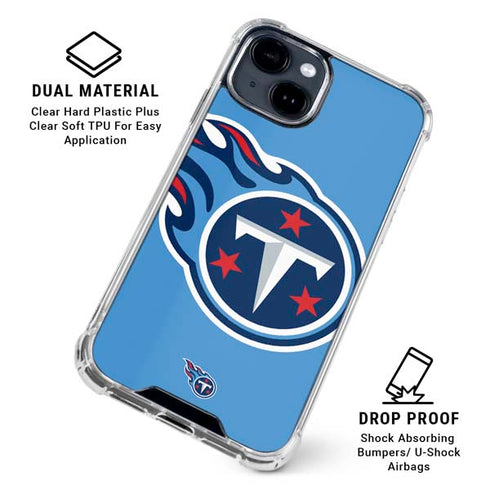 NFL Tennessee Titans Large Logo iPhone 15 Clear Case