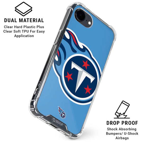NFL Tennessee Titans Large Logo iPhone 16e Clear Case