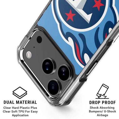 NFL Tennessee Titans Large Logo iPhone 17 Pro Max Clear Case