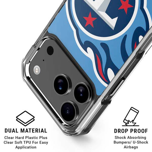 NFL Tennessee Titans Large Logo iPhone 18 Pro Clear Case