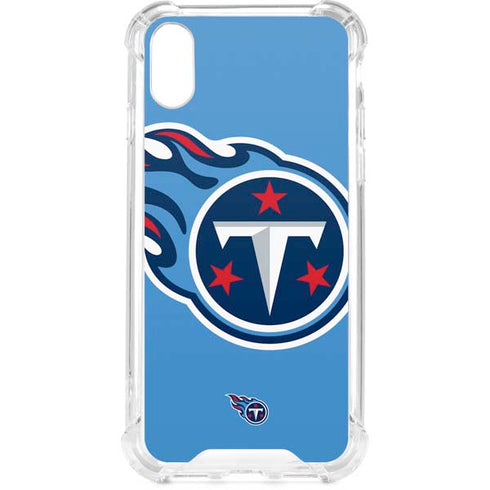 NFL Tennessee Titans Large Logo iPhone XS Clear Case