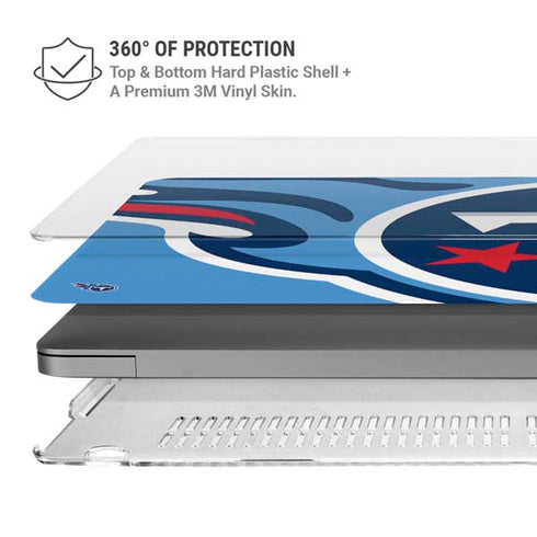 NFL Tennessee Titans Large Logo MacBook Pro 14in (2021-24) Case plus Skin
