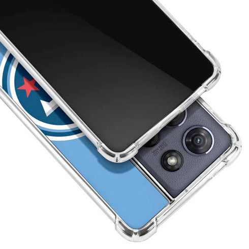 NFL Tennessee Titans Large Logo Moto G 5G (2025) Clear Case