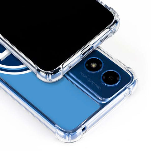NFL Tennessee Titans Large Logo Moto G 5G (2024) Clear Case