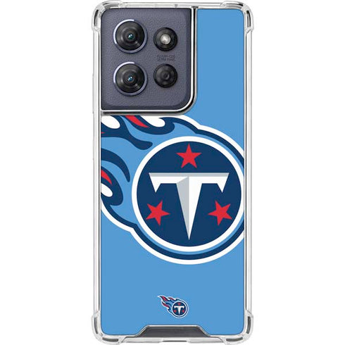 NFL Tennessee Titans Large Logo Moto G Play 5G (2025) Clear Case