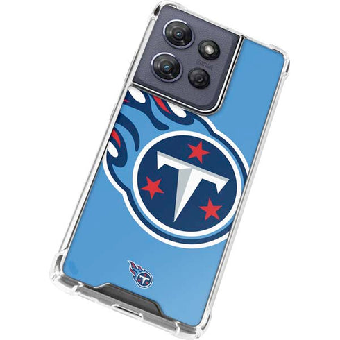 NFL Tennessee Titans Large Logo Moto G Power 5G (2025) Clear Case