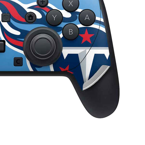 NFL Tennessee Titans Large Logo Nintendo Switch 2 (2025) Pro Controller Skin