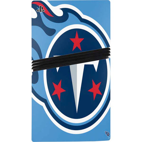 NFL Tennessee Titans Large Logo PS5 Pro Disk Bundle Skin