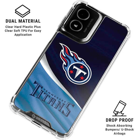 NFL Tennessee Titans Moto G Power 5G (2024) Clear Case