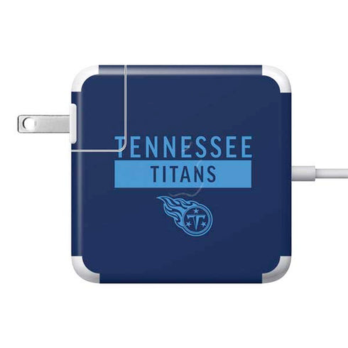 NFL Tennessee Titans Navy Blue Performance Series 85W Power Adapter (15 and 17 inch MacBook Pro Charger) Skin