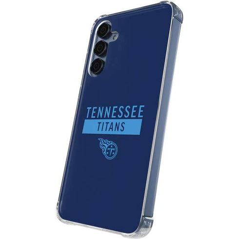 NFL Tennessee Titans Navy Blue Performance Series Galaxy A55 5G Clear Case