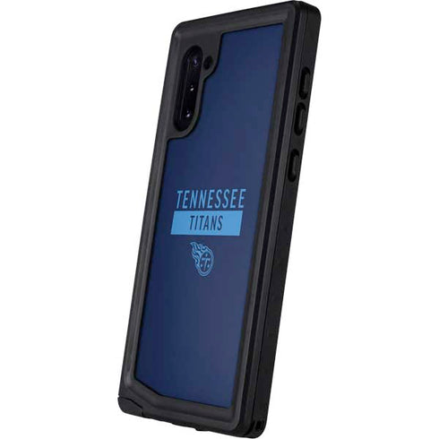 NFL Tennessee Titans Navy Blue Performance Series Galaxy Note 10 Waterproof Case