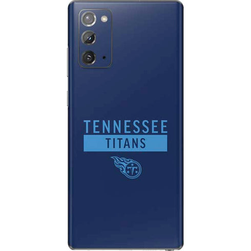 NFL Tennessee Titans Navy Blue Performance Series Galaxy Note20 5G Skin
