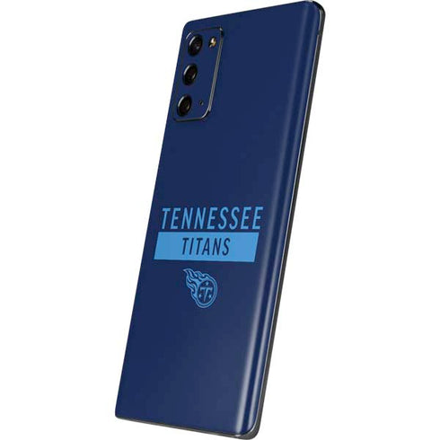 NFL Tennessee Titans Navy Blue Performance Series Galaxy Note20 5G Skin