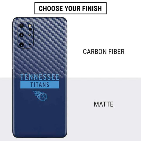 NFL Tennessee Titans Navy Blue Performance Series Galaxy S20 Plus Skin