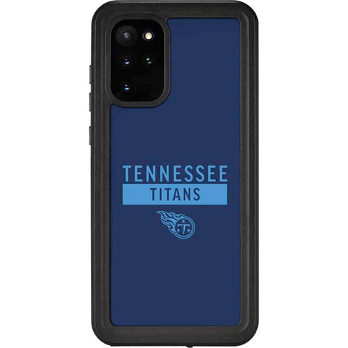 NFL Tennessee Titans Navy Blue Performance Series Galaxy S20 Plus Waterproof Case