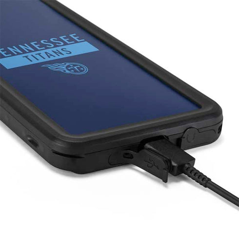NFL Tennessee Titans Navy Blue Performance Series Galaxy S20 Plus Waterproof Case