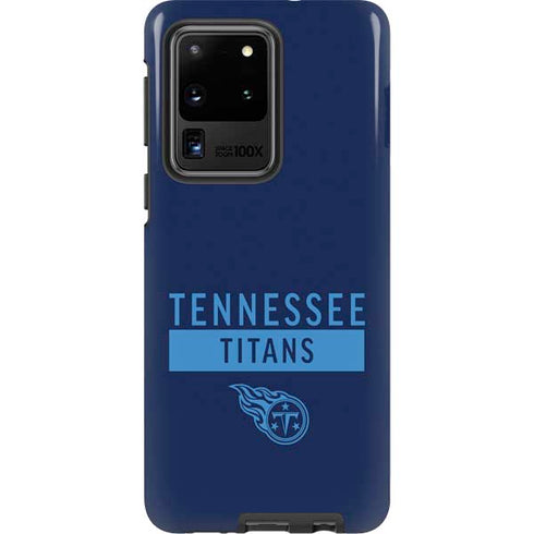 NFL Tennessee Titans Navy Blue Performance Series Galaxy S20 Ultra 5G Pro Case