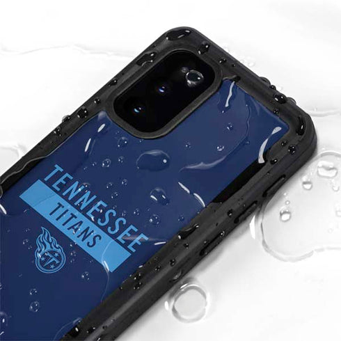 NFL Tennessee Titans Navy Blue Performance Series Galaxy S20 Waterproof Case