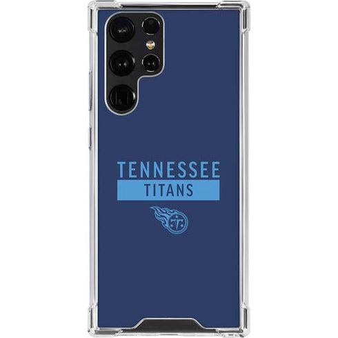 NFL Tennessee Titans Navy Blue Performance Series Galaxy S23 Ultra Clear Case