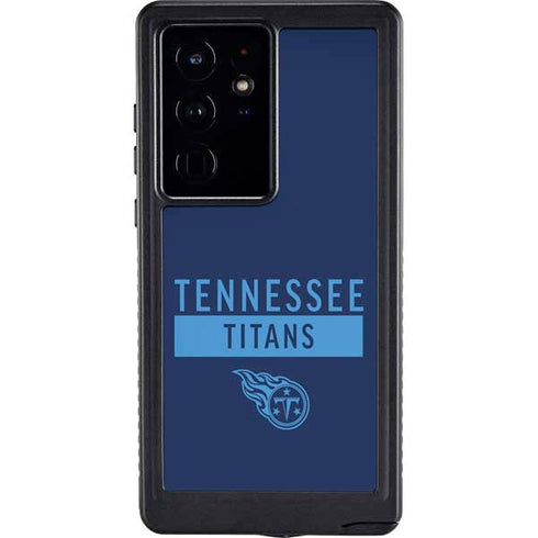 NFL Tennessee Titans Navy Blue Performance Series Galaxy S24 Ultra Waterproof Case