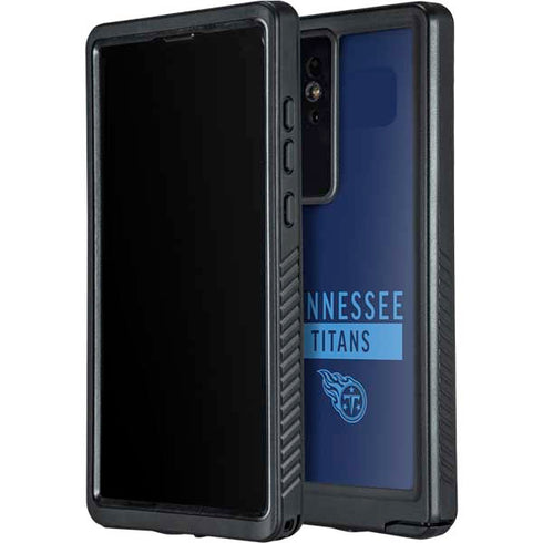 NFL Tennessee Titans Navy Blue Performance Series Galaxy S24 Ultra Waterproof Case