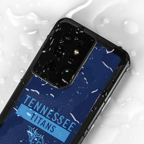 NFL Tennessee Titans Navy Blue Performance Series Galaxy S24 Ultra Waterproof Case
