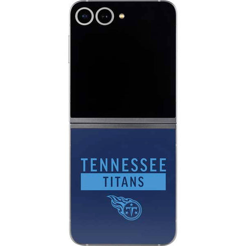 NFL Tennessee Titans Navy Blue Performance Series Galaxy Z Flip6 Skin