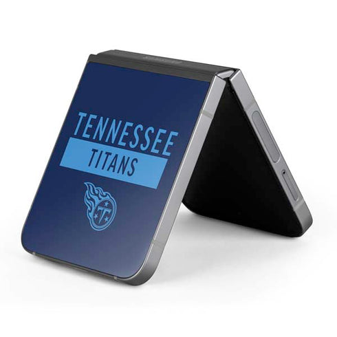 NFL Tennessee Titans Navy Blue Performance Series Galaxy Z Flip6 Skin