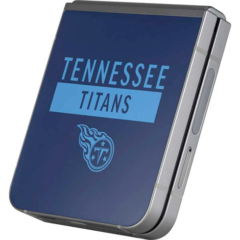 NFL Tennessee Titans Navy Blue Performance Series Galaxy Z Flip6 Skin