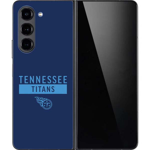 NFL Tennessee Titans Navy Blue Performance Series Galaxy Z Fold5 5G Skin