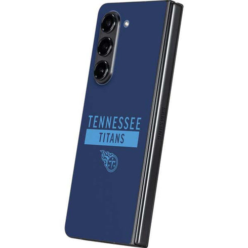 NFL Tennessee Titans Navy Blue Performance Series Galaxy Z Fold5 5G Skin