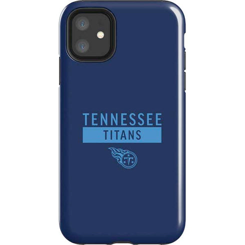 NFL Tennessee Titans Navy Blue Performance Series iPhone 11 Impact Case