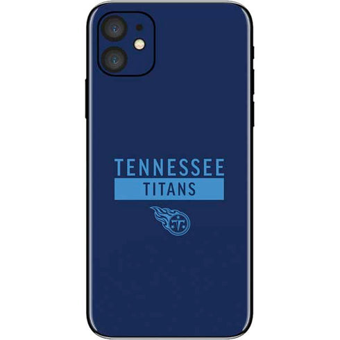 NFL Tennessee Titans Navy Blue Performance Series iPhone 11 Skin