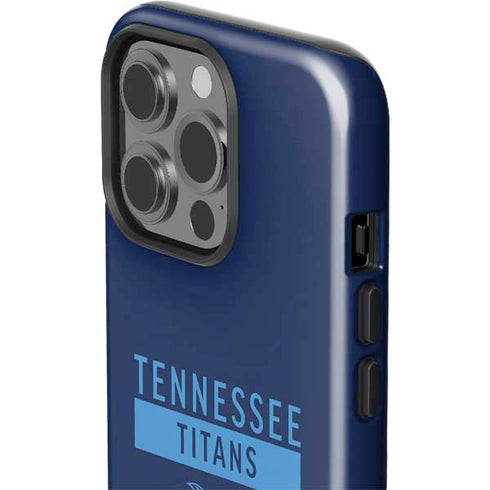 NFL Tennessee Titans Navy Blue Performance Series iPhone 15 Pro Impact Case